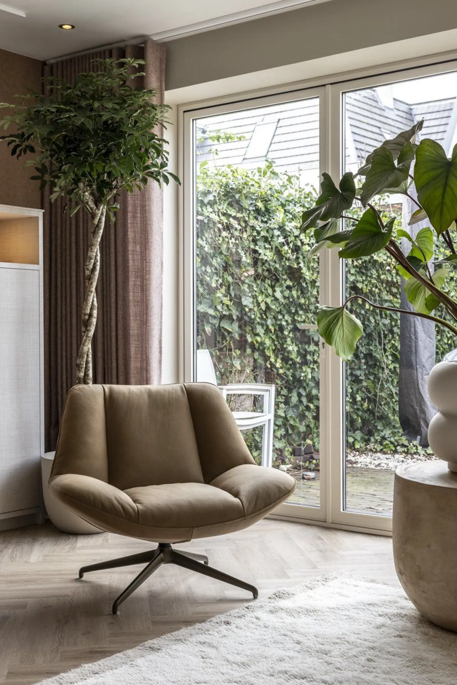 Leren Fauteuils|Draaifauteuils-Eijerkamp Collectie Balder Fauteuil Canella