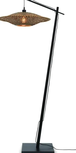 Vloerlampen|Vloerlampen-Good&Mojo Bali Black Vloerlamp Natural/Black