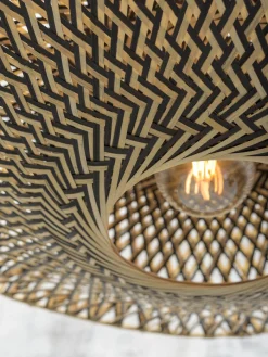Vloerlampen|Vloerlampen-Good&Mojo Bali Black Vloerlamp Natural/Black