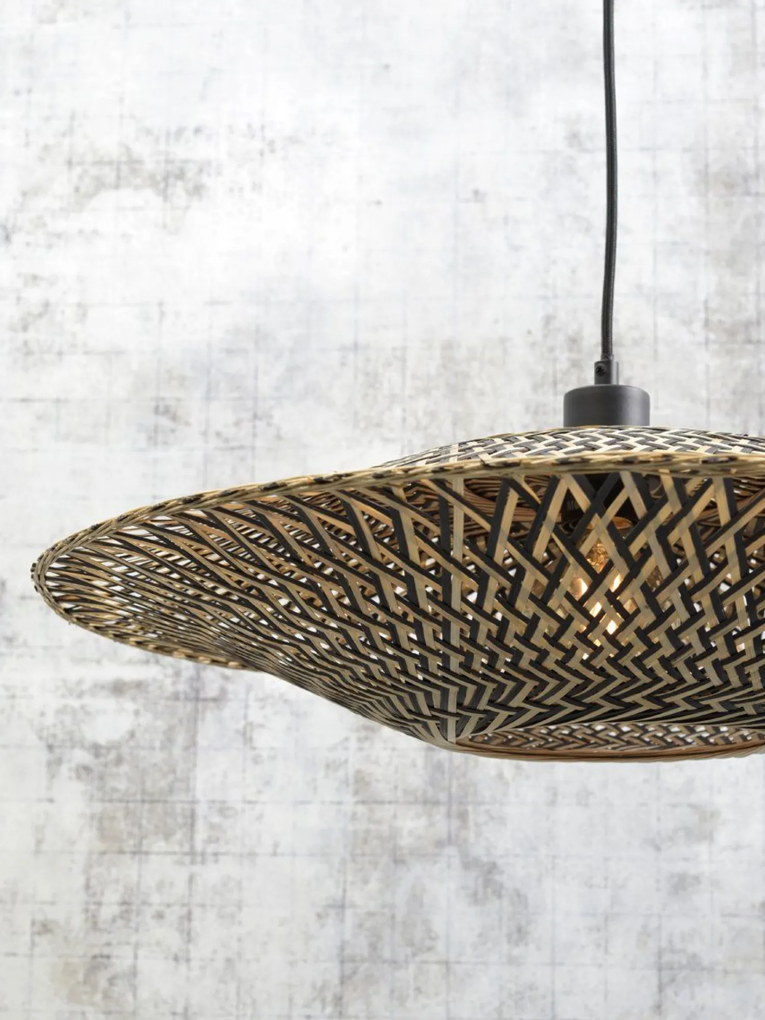 Vloerlampen|Vloerlampen-Good&Mojo Bali Black Vloerlamp Natural/Black