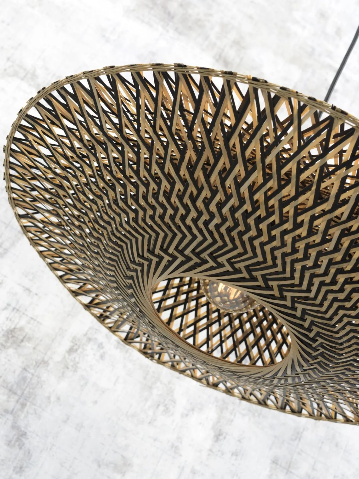 Hanglampen|Hanglampen-Good&Mojo Bali Hanglamp Naturel, Zwart