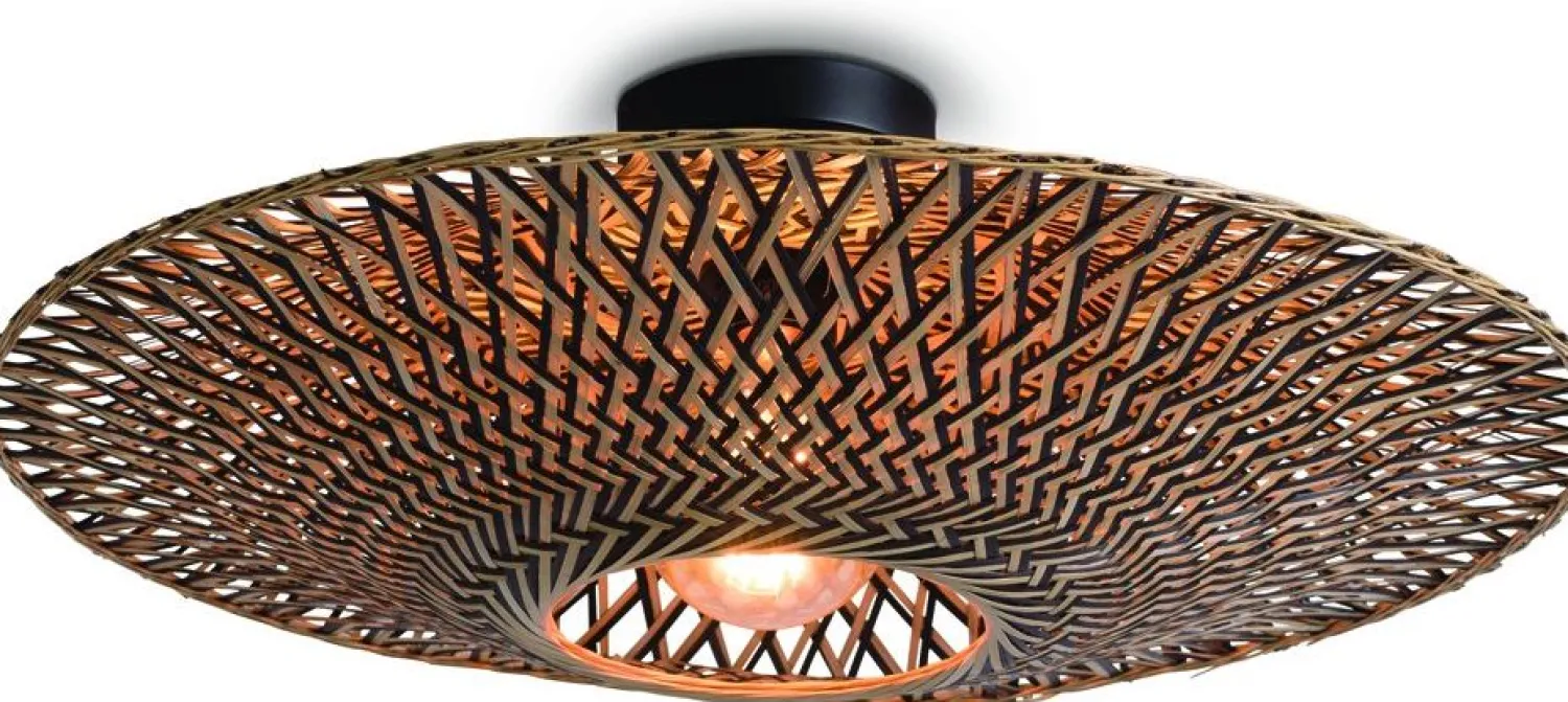 Plafondlampen|Plafondlampen-Good&Mojo Bali Plafondlamp Natural/Black