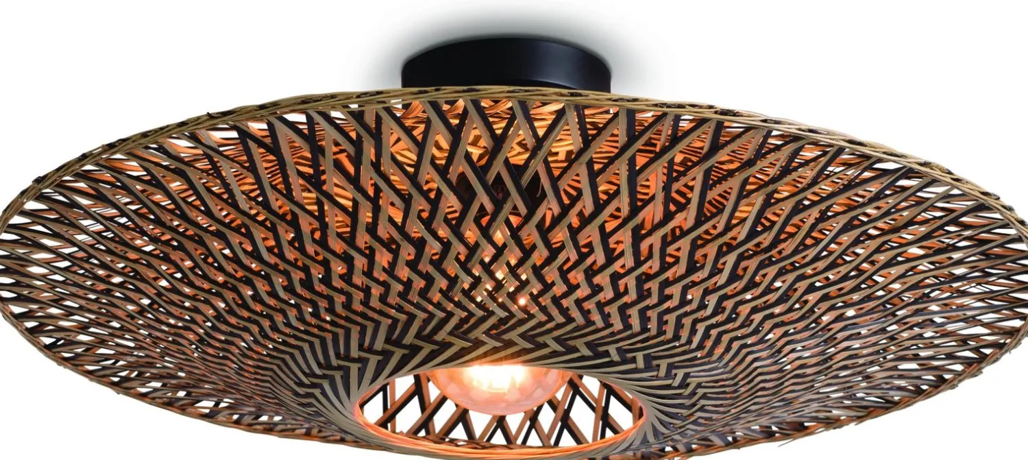 Plafondlampen|Plafondlampen-Good&Mojo Bali Plafondlamp Natural/Black