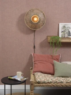 Industriële Wandlampen|Wandlampen-Good&Mojo Bali Wandlamp Natural/Black