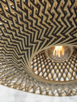 Industriële Wandlampen|Wandlampen-Good&Mojo Bali Wandlamp Natural/Black