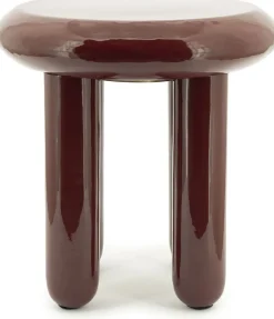 Ronde Bijzettafels-By Boo Balloon Bijzettafel Burgundy