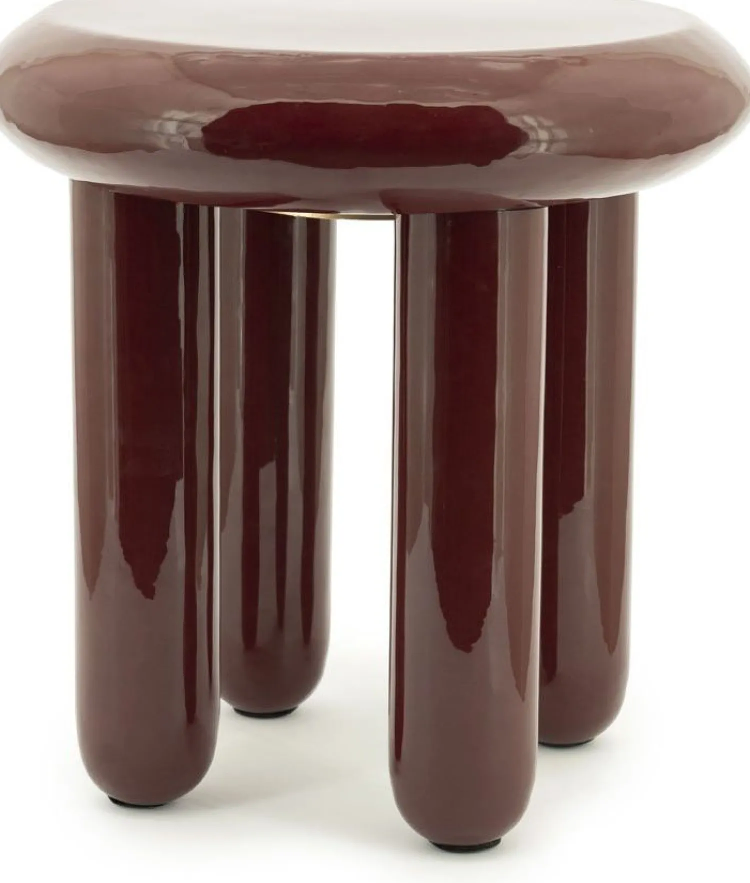 Ronde Bijzettafels-By Boo Balloon Bijzettafel Burgundy
