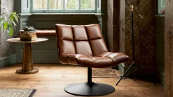 Draaifauteuils-Dutchbone Bar Fauteuil Vintage Brown