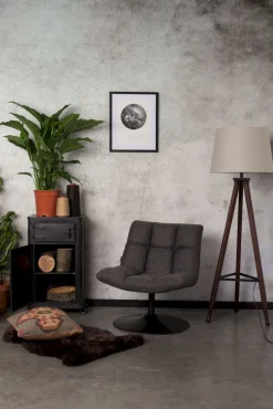 Draaifauteuils-Dutchbone Bar Fauteuil Dark Grey