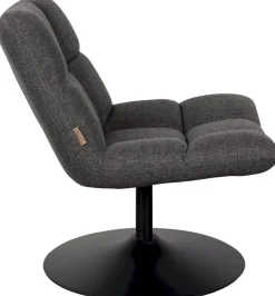 Draaifauteuils-Dutchbone Bar Fauteuil Dark Grey