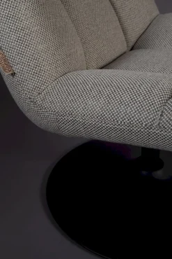 Draaifauteuils-Dutchbone Bar Fauteuil Light Grey