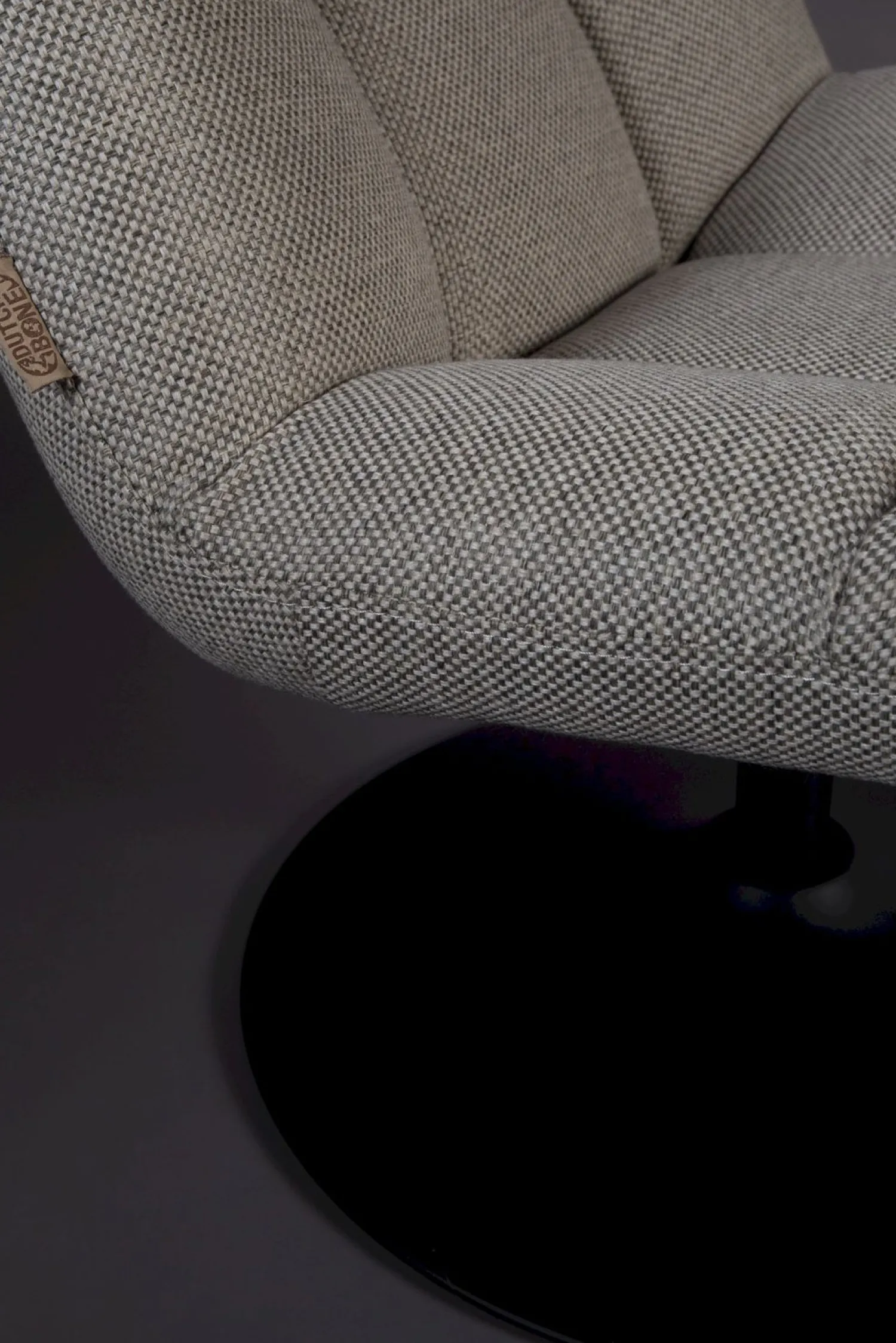 Draaifauteuils-Dutchbone Bar Fauteuil Light Grey