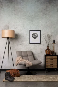 Draaifauteuils-Dutchbone Bar Fauteuil Light Grey