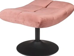 Hockers|Poefs-Dutchbone Bar Hocker Old Pink