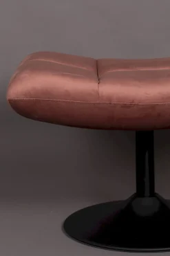 Hockers|Poefs-Dutchbone Bar Hocker Old Pink