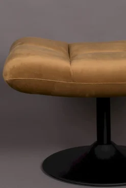 Hockers|Poefs-Dutchbone Bar Hocker Golden brown