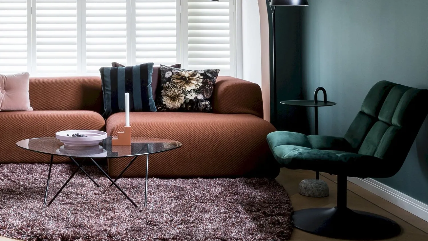 Draaifauteuils-Dutchbone Bar velvet Fauteuil Green