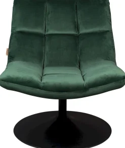 Draaifauteuils-Dutchbone Bar velvet Fauteuil Green