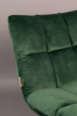 Draaifauteuils-Dutchbone Bar velvet Fauteuil Green