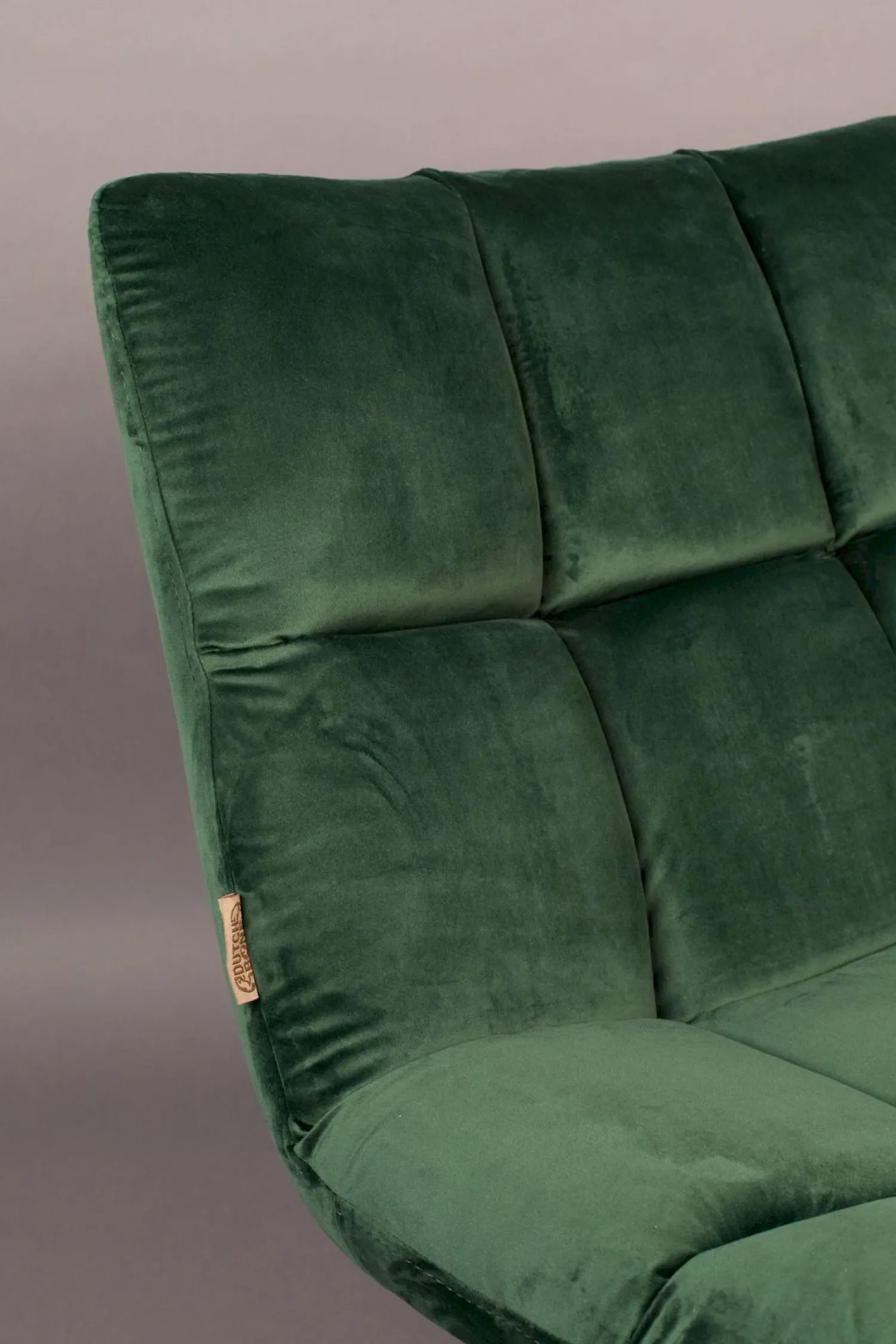Draaifauteuils-Dutchbone Bar velvet Fauteuil Green