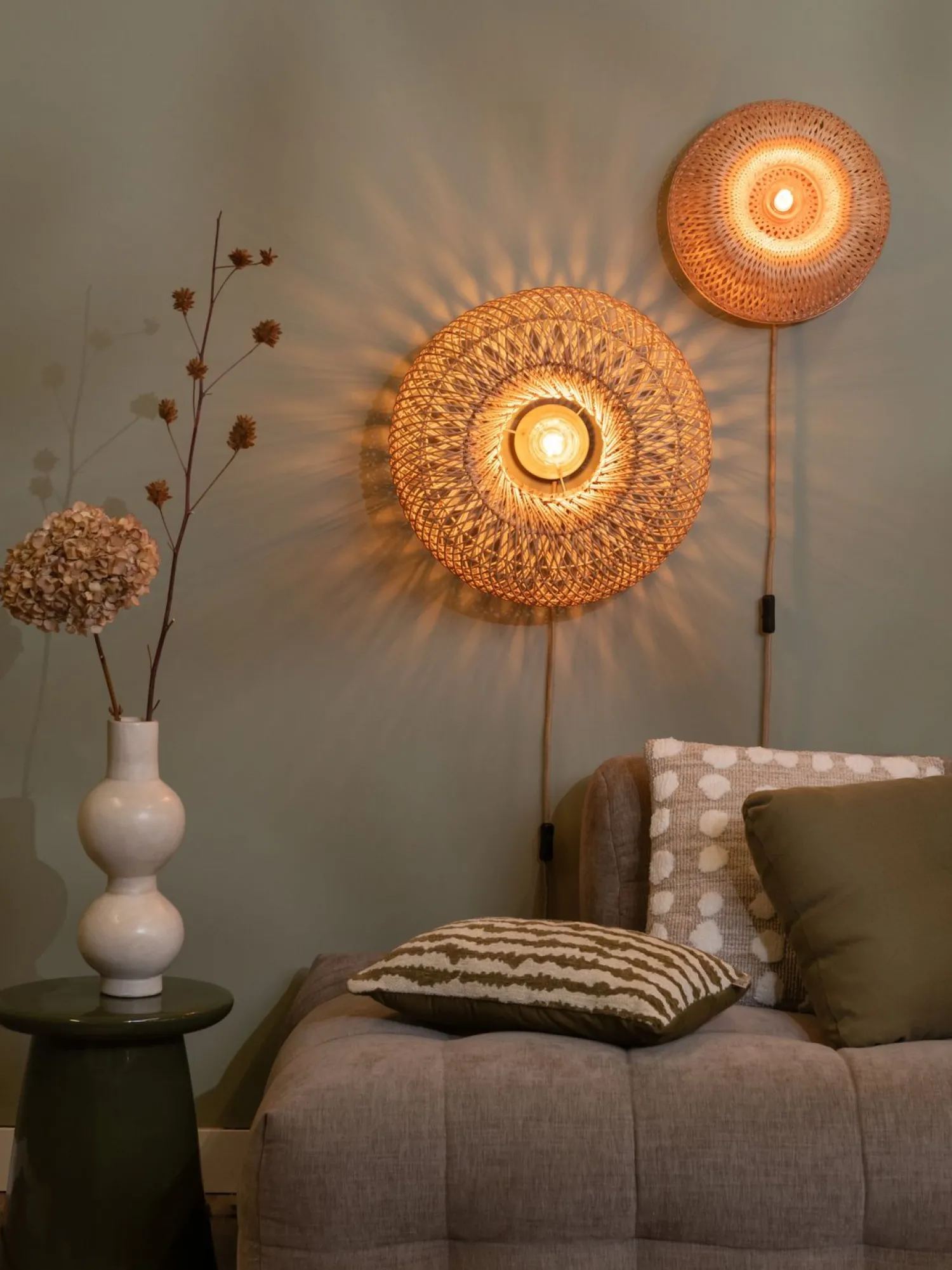 Wandlampen|Wandlampen-Good&Mojo Barbados Wandlamp Natural