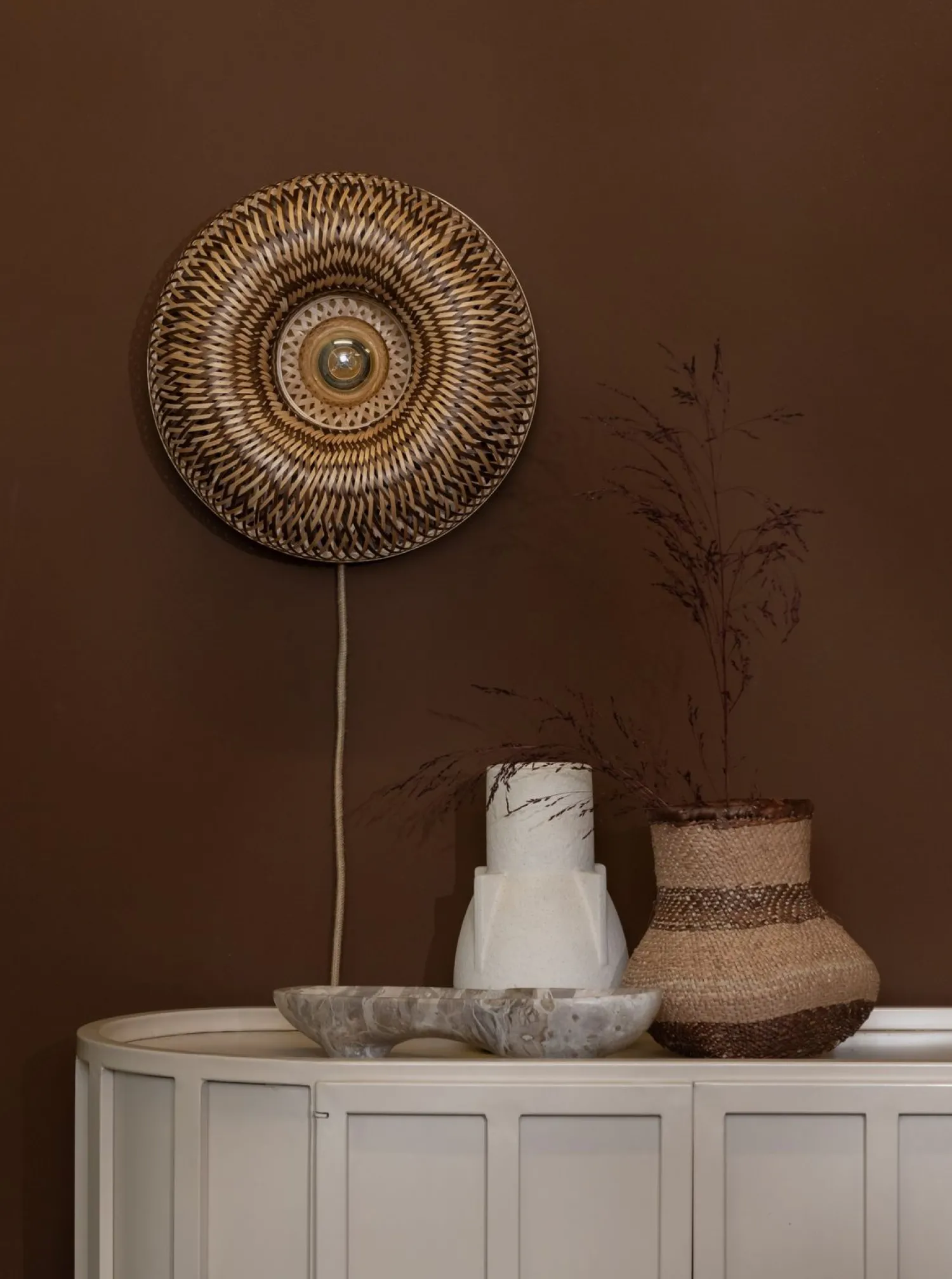 Wandlampen|Wandlampen-Good&Mojo Barbados Wandlamp Natural, Brown