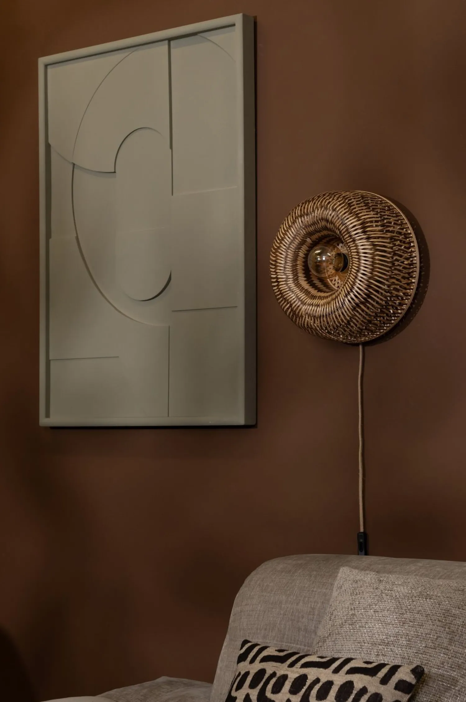 Wandlampen|Wandlampen-Good&Mojo Barbados Wandlamp Natural, Brown