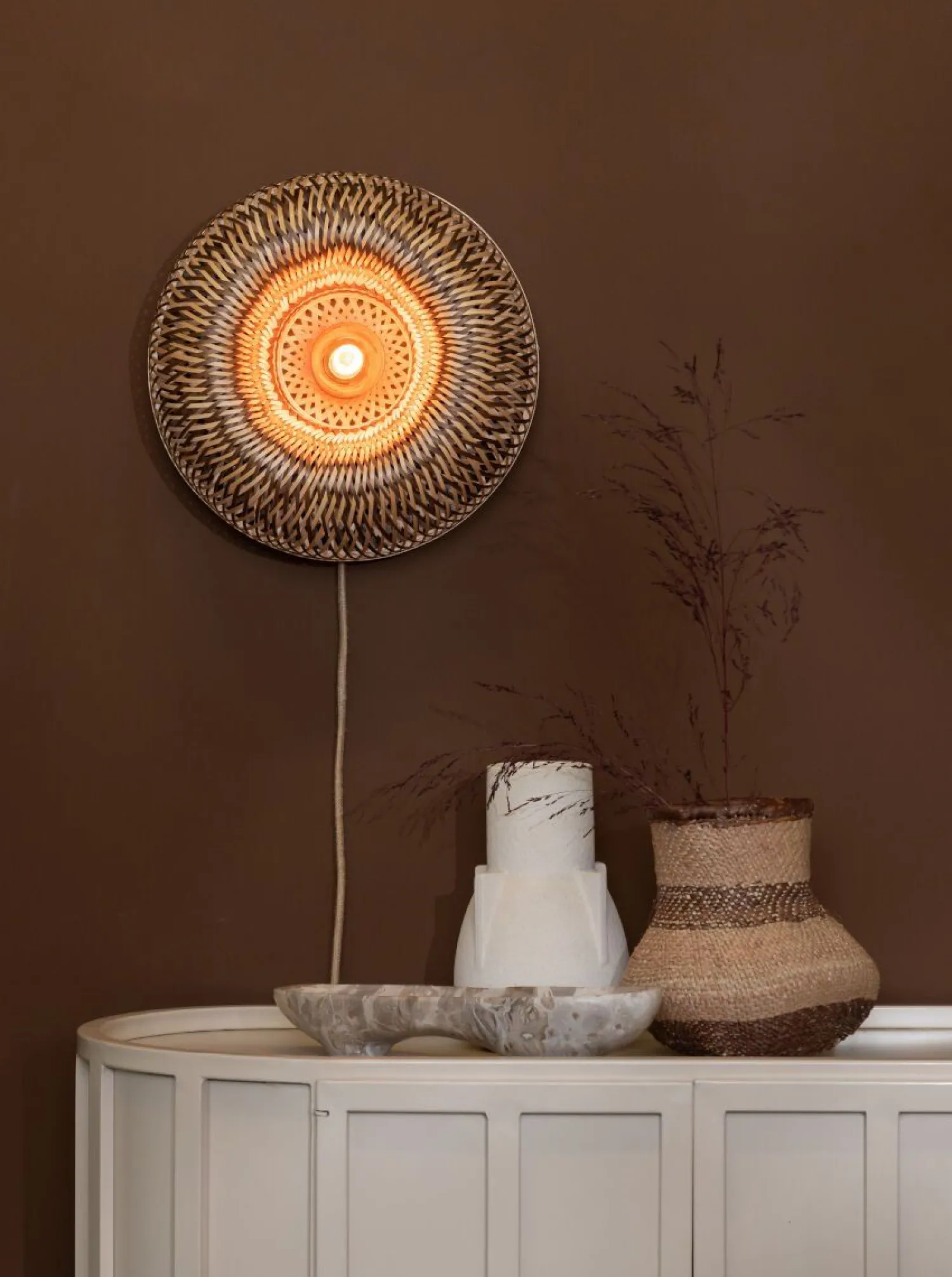 Wandlampen|Wandlampen-Good&Mojo Barbados Wandlamp Natural, Brown