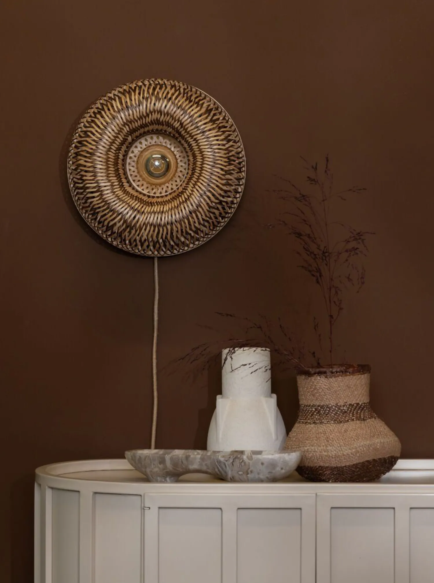 Wandlampen|Wandlampen-Good&Mojo Barbados Wandlamp Natural, Brown