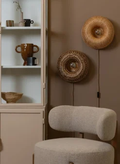 Wandlampen|Wandlampen-Good&Mojo Barbados Wandlamp Natural, Brown