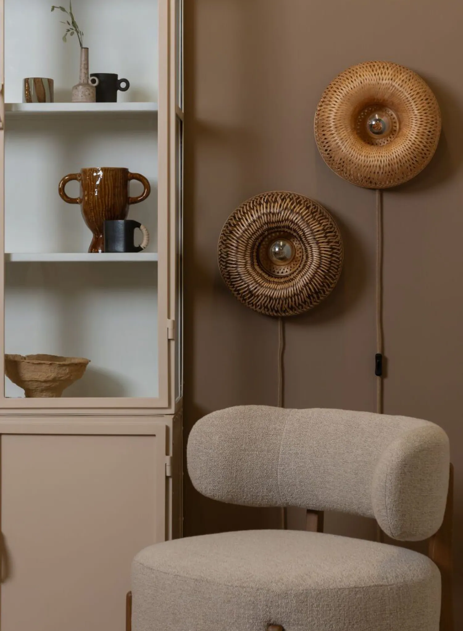 Wandlampen|Wandlampen-Good&Mojo Barbados Wandlamp Natural, Brown