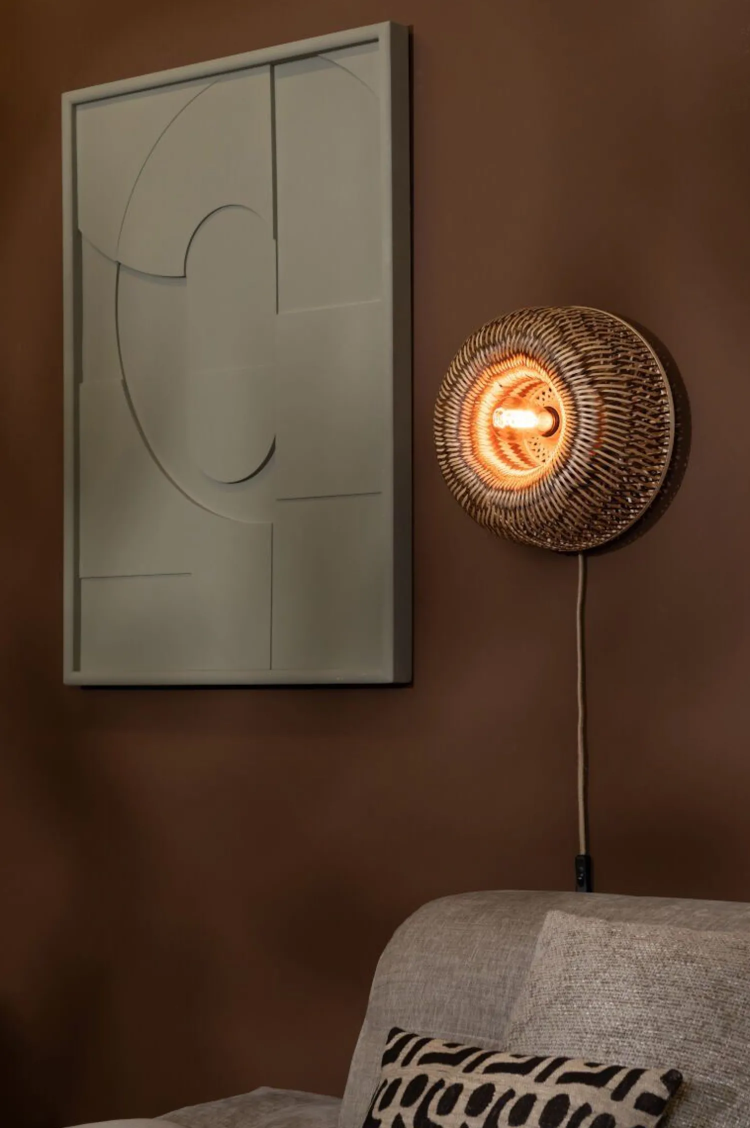 Wandlampen|Wandlampen-Good&Mojo Barbados Wandlamp Natural, Brown