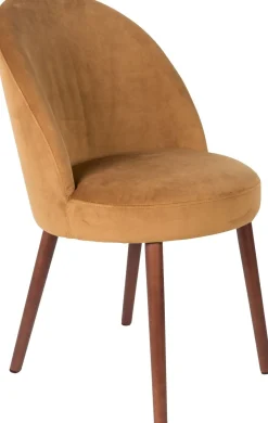 Kuipstoelen|Eetkamerstoelen Zonder Armleuning-Dutchbone Barbara Eetkamerstoel Camel