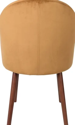 Kuipstoelen|Eetkamerstoelen Zonder Armleuning-Dutchbone Barbara Eetkamerstoel Camel