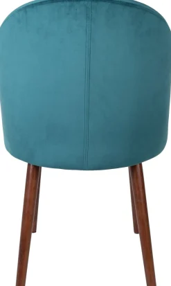 Kuipstoelen|Eetkamerstoelen Zonder Armleuning-Dutchbone Barbara Eetkamerstoel Petrol