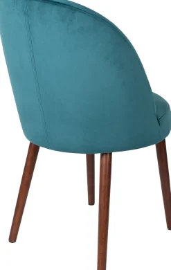 Kuipstoelen|Eetkamerstoelen Zonder Armleuning-Dutchbone Barbara Eetkamerstoel Petrol