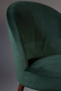 Kuipstoelen|Eetkamerstoelen Zonder Armleuning-Dutchbone Barbara Eetkamerstoel Green