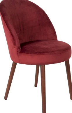 Kuipstoelen|Eetkamerstoelen Zonder Armleuning-Dutchbone Barbara Eetkamerstoel Red