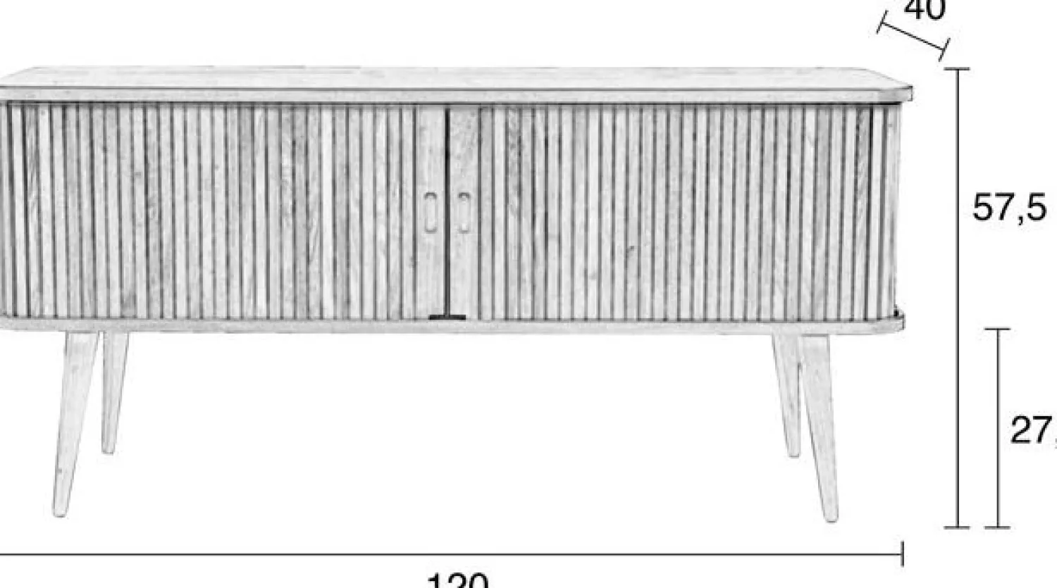 Dressoirs-Zuiver Barbier Dressoir Natural