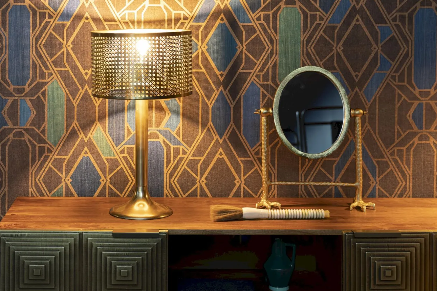 Tafellampen|Tafellampen-Dutchbone Barun Tafellamp Goud