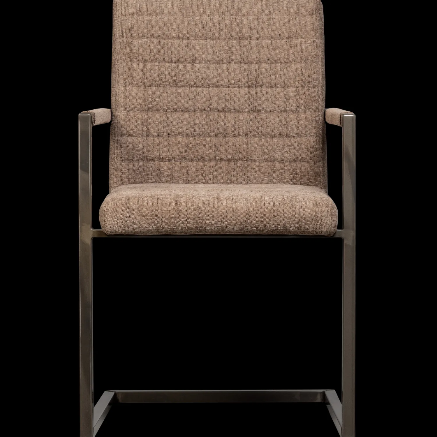 Eetkamerstoelen Met Armleuning-WOOOD Bas Armstoel Brown Melange