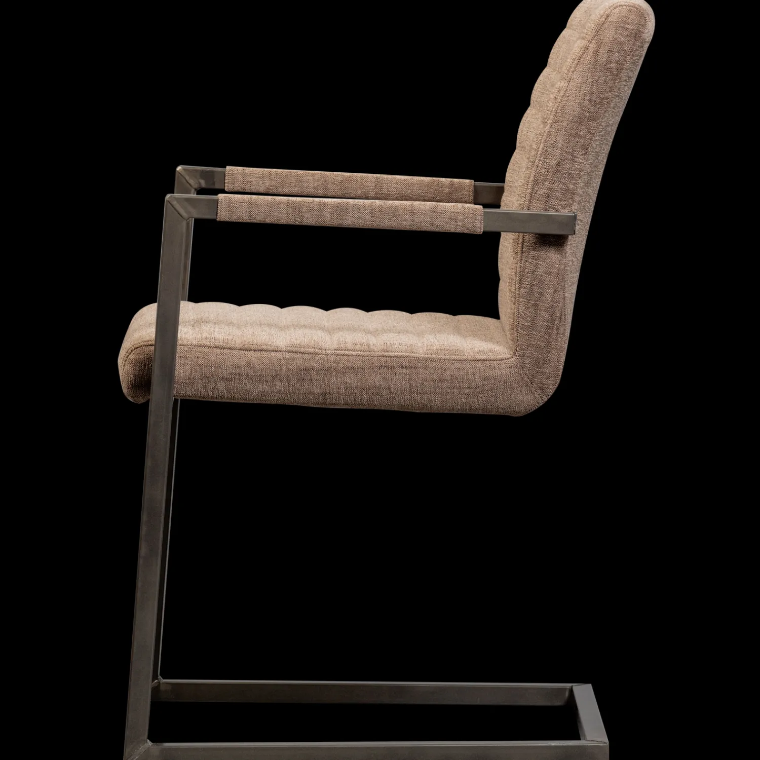 Eetkamerstoelen Met Armleuning-WOOOD Bas Armstoel Brown Melange