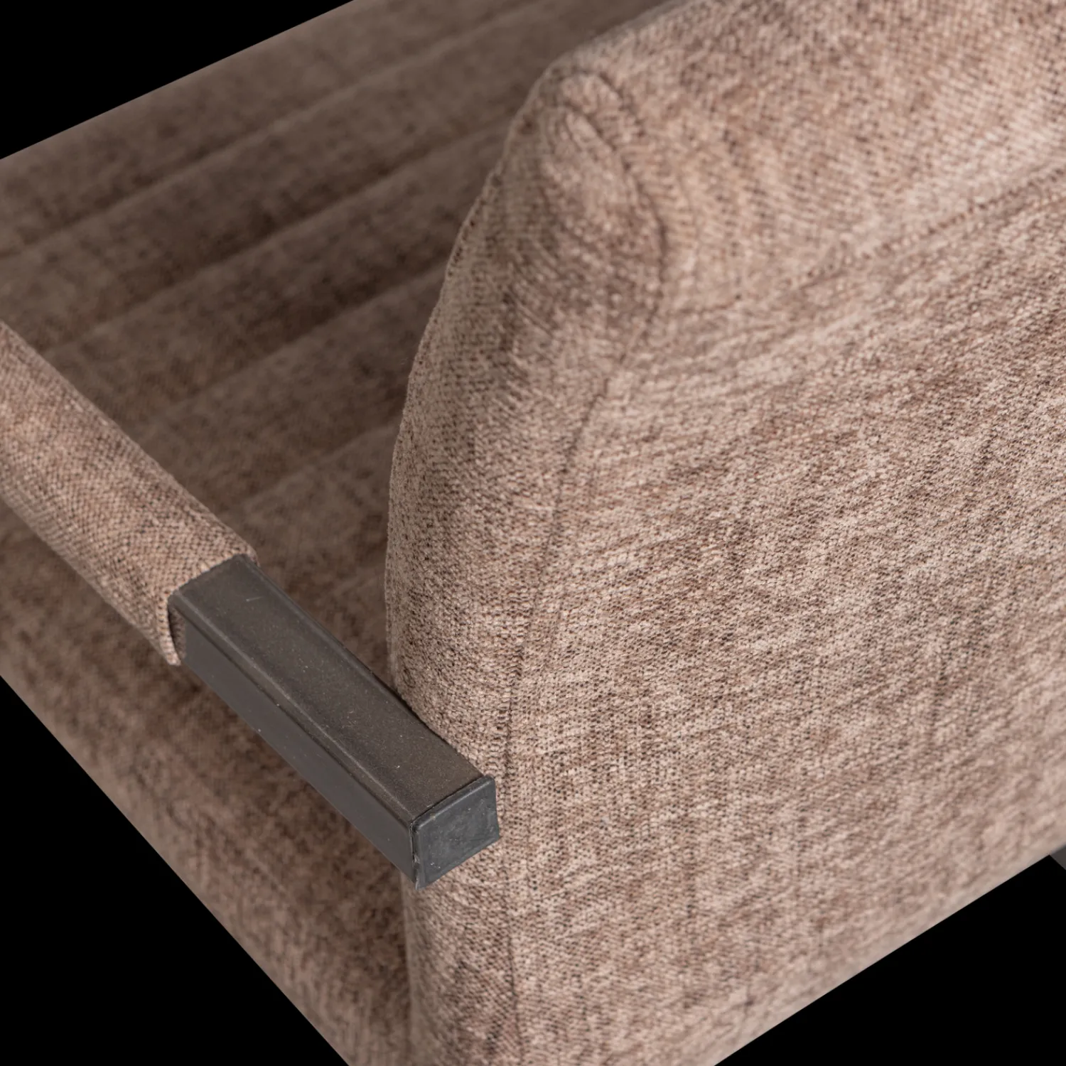 Eetkamerstoelen Met Armleuning-WOOOD Bas Armstoel Brown Melange