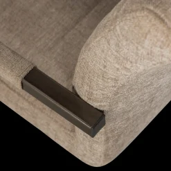Eetkamerstoelen Met Armleuning-WOOOD Bas Armstoel Zand Melange