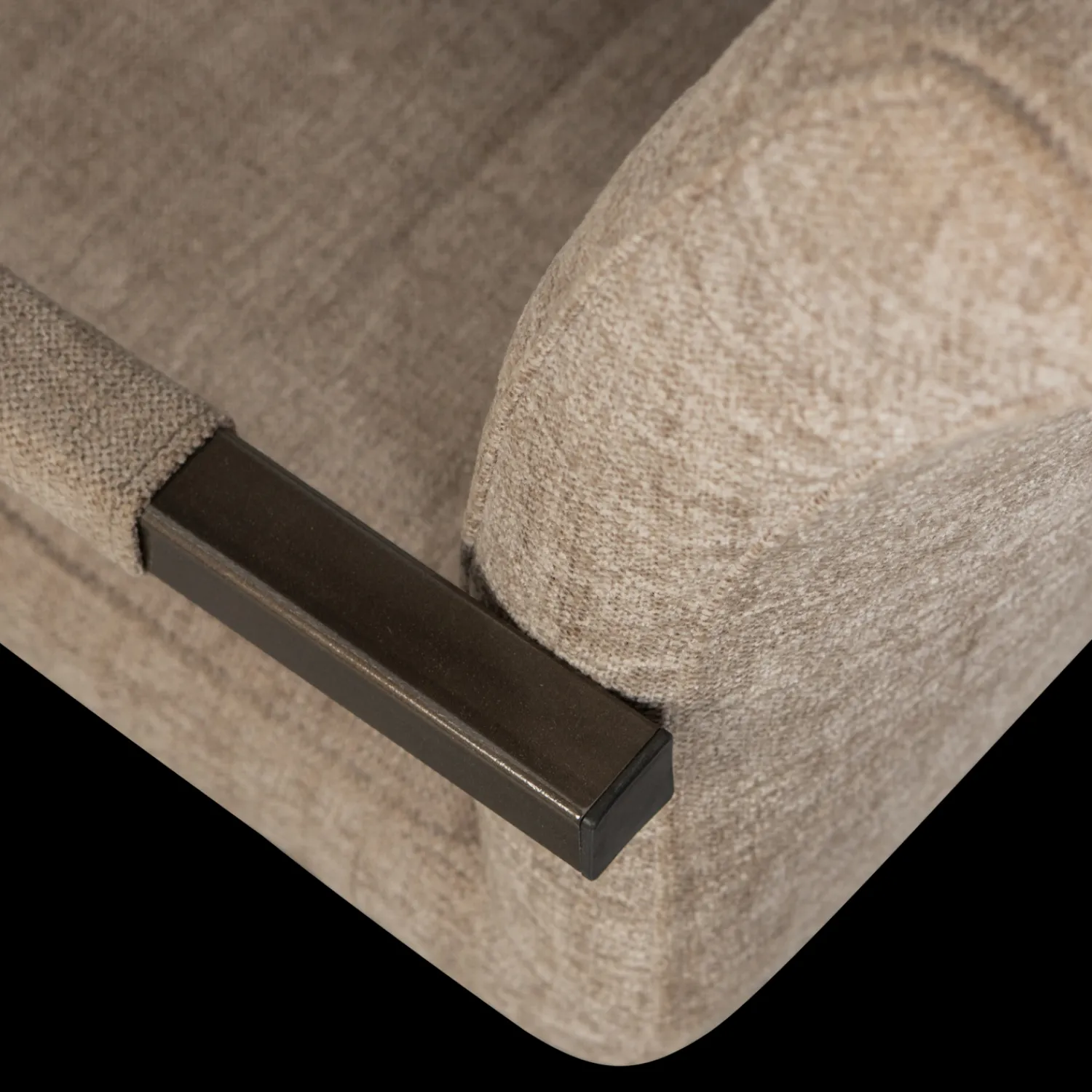 Eetkamerstoelen Met Armleuning-WOOOD Bas Armstoel Zand Melange
