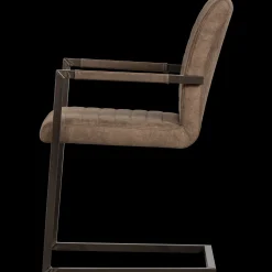 Eetkamerstoelen Met Armleuning-WOOOD Bas Eetkamerstoel Taupe