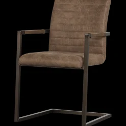 Eetkamerstoelen Met Armleuning-WOOOD Bas Eetkamerstoel Taupe