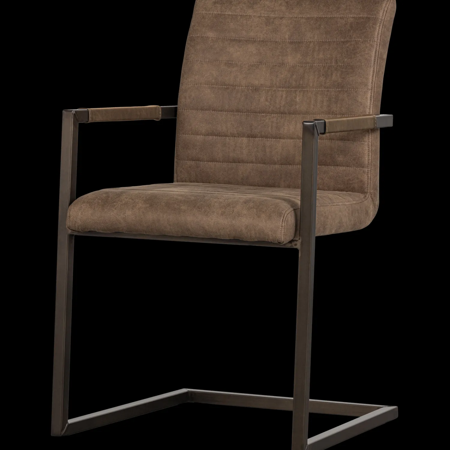 Eetkamerstoelen Met Armleuning-WOOOD Bas Eetkamerstoel Taupe