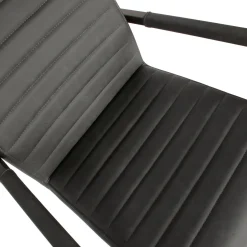 Eetkamerstoelen Met Armleuning-WOOOD Bas Eetkamerstoel antraciet