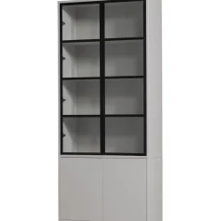 Vitrinekasten-vtwonen Basic Vitrinekast Mist